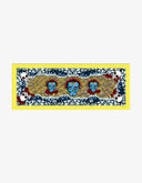 Foulard Crânes Jaunes 180 x 70