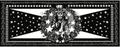 America Black and White Foulard 180 x 70 Cotton