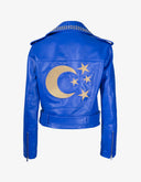 Blouson moto Lune et étoiles
