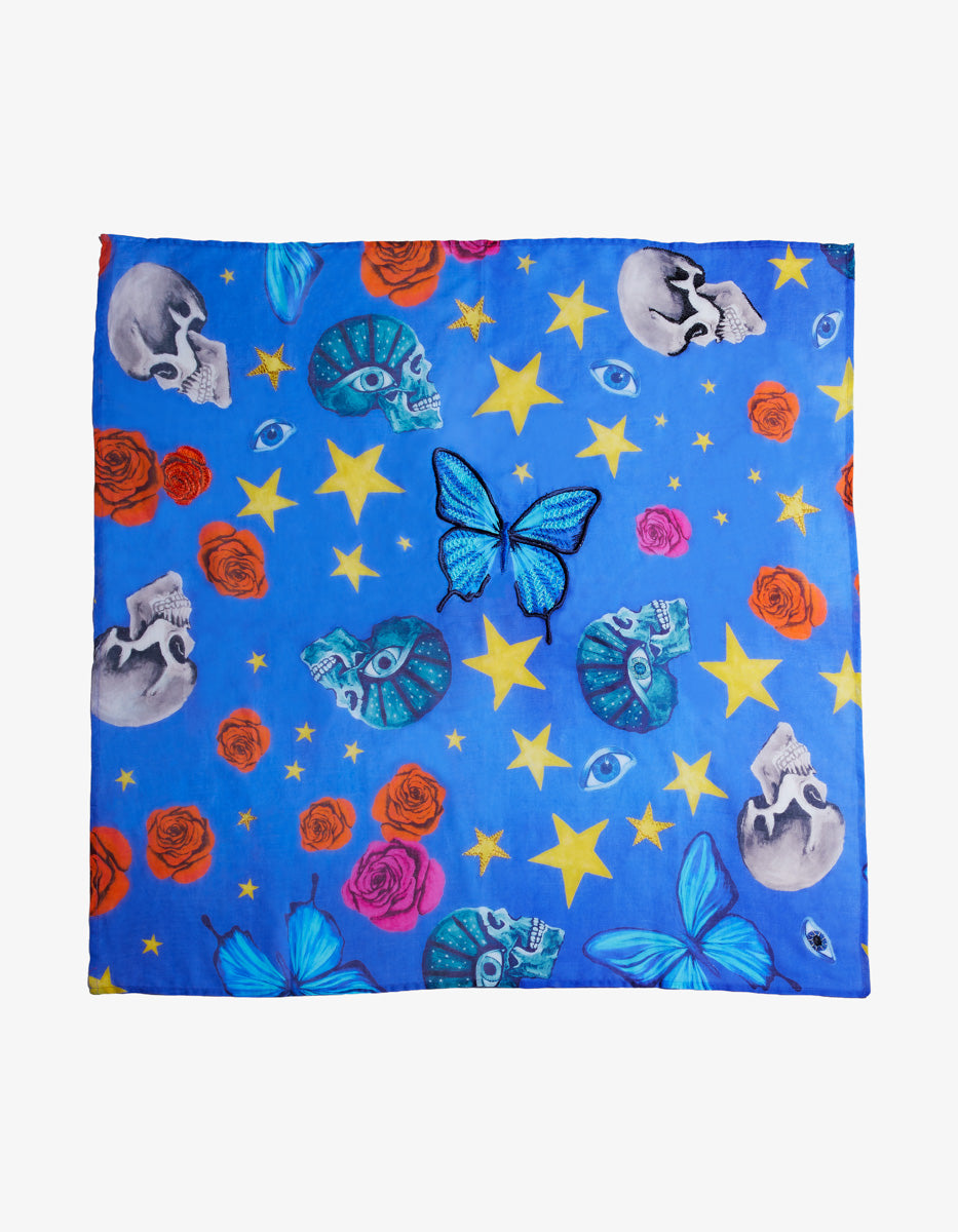 Printed Cotton Large Bandana