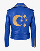 Blouson moto Lune et étoiles