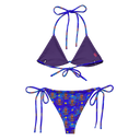 Bikini bleu Clairvoyant en polyester recyclé