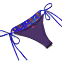 Bikini bleu Clairvoyant en polyester recyclé