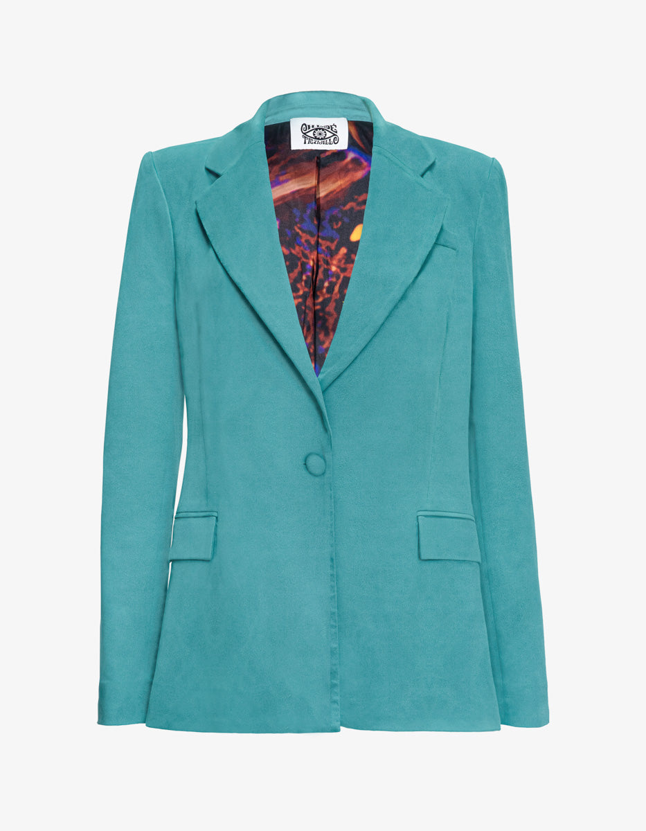 "22" Snake Eye Suede Blazer