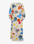 Ivory Peace Party Printed Caftan