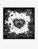 Foulard « Mystic » noir et blanc 180 x 70