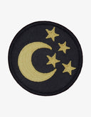 Patch brodé 3 étoiles en croissant de lune