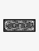 Foulard Crânes Noir et Blanc 180 x 70