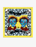 Foulard Crânes Jaunes 180 x 70