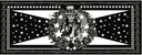 America Black and White Foulard 180 x 70 Cotton