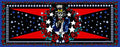 America Black and Red Foulard l 180 x 70